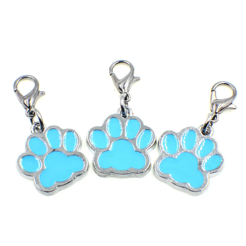 Cheap Price Hot Sale Pet Dog Pendant Customized Paw Design Soft Enamel Painted Iron Metal Keychain