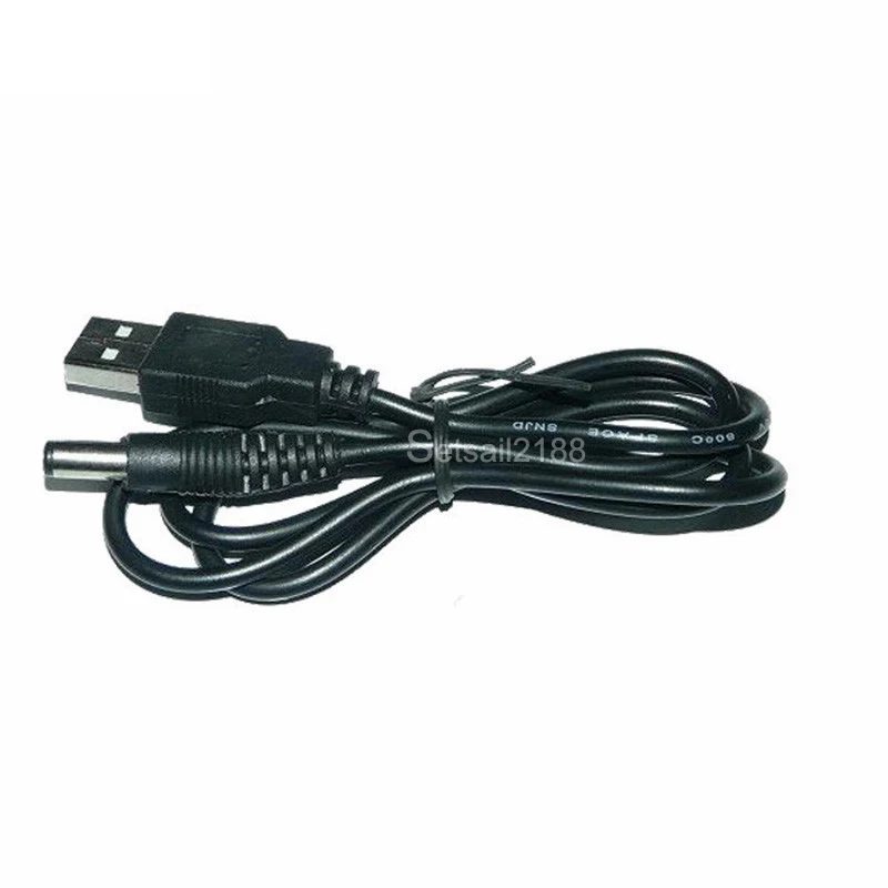 USB-кабель питания на 5 в постоянного тока, 5 в постоянного тока, 5,5*2,1 мм, адаптер питания, зарядный кабель, адаптер, соединитель 1 м