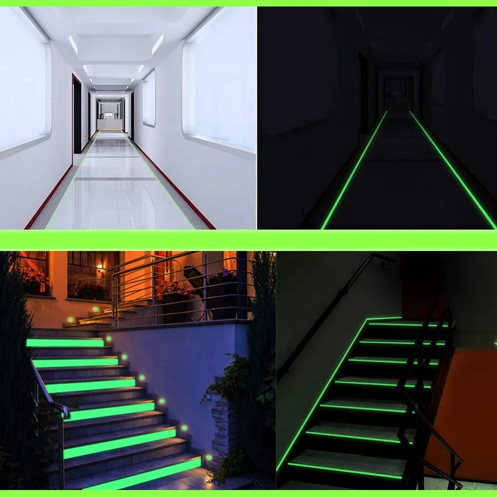 DERFLEX Easy to cut Pvc luminous Film Glowing Luminous Glow In The Dark At Night vinyl roll