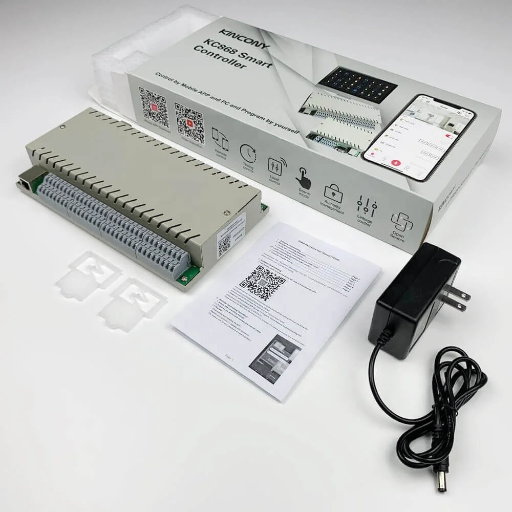 KINCONY Smart Switch 32 Channel Ethernet RS232 Network IP Relay 12V Smart Controller Modules DIY Smart Home Automation APP