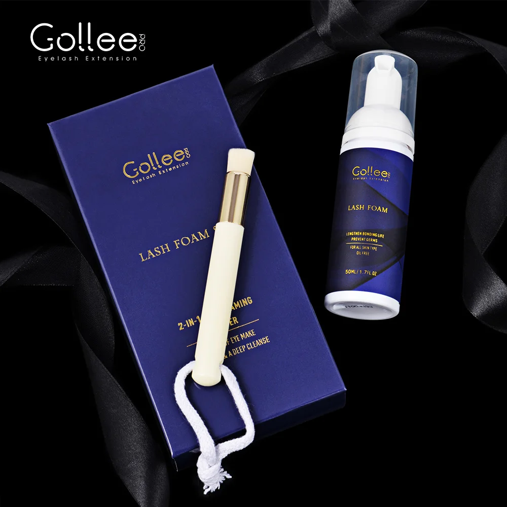Gollee Private Label No fume Safe Oil Free Lash Shampoo Cleaner Eyelash Extension Cleanser
