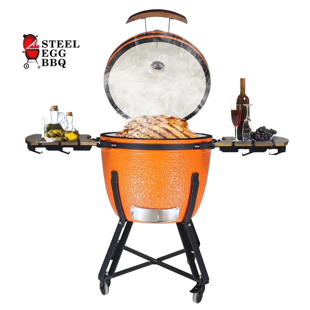 SEB KAMADO 23.5 Inch Egg Ceramic Garden Cooker Smoker Charcoal Bbq Kamado Xxl Outdoor