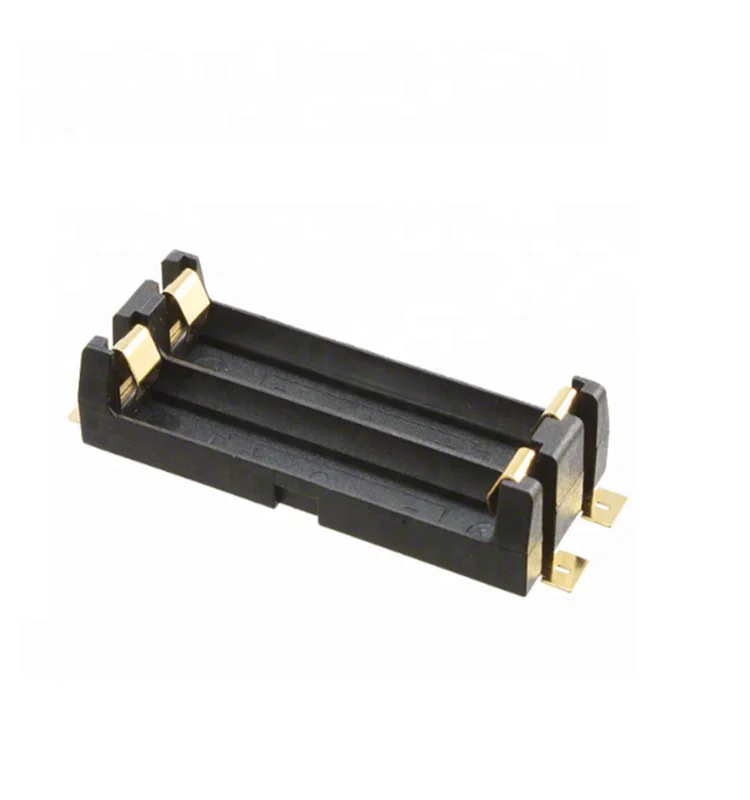 Single double AA battery SMT holder with gold plated and 14500 battery holder