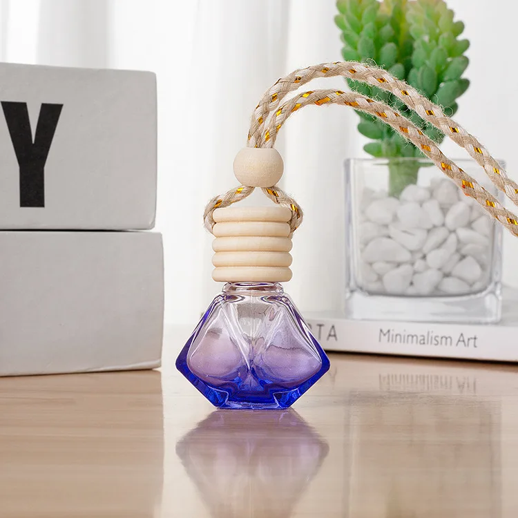 8ML car unique multicolor perfume freshener bottle perfume pendant essential oil ornaments