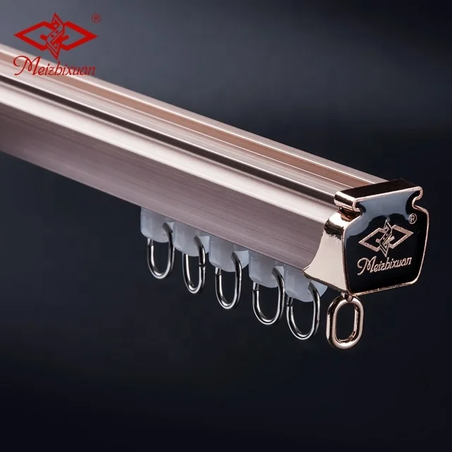 
Ceiling Curtain Track Accessories Aluminum Double Curtain Rails 