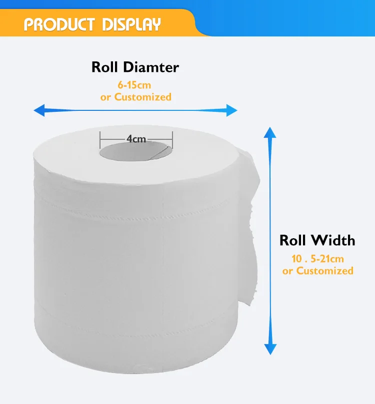 Custom Logo Wholesale Disposable 2 Ply 3 Ply Virgin Wood Pulp Septic Safe 380 Wide Sheets Tissue Toilet Paper Roll