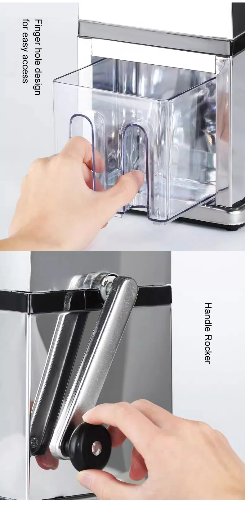 The factory direct sales chinese ice shaving machine convenient small ice crusher widely used easy-to-use home and commercial