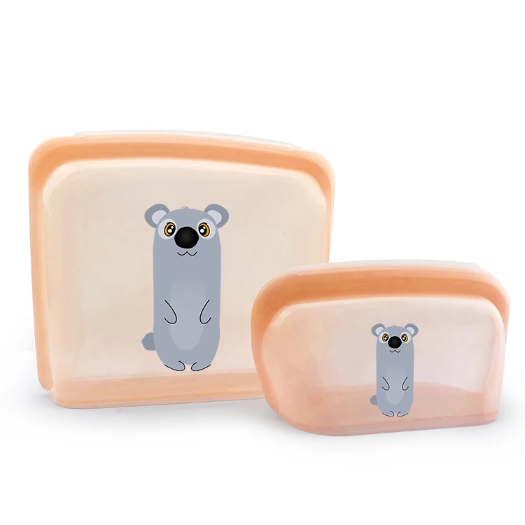 1000ML & 4000ML Silicone Baby Food Storage Container Freezer Reusable Food Container Silicone Bag