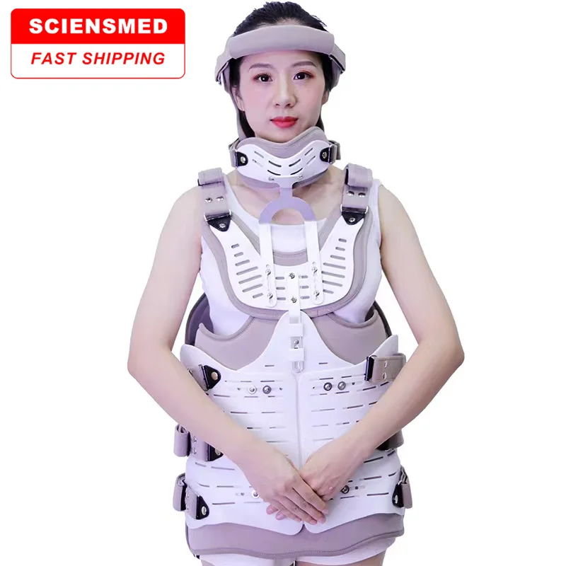 Adjustable somi cervical thoracic orthosis orthopedic medical Cervical Thoracic Spine Orthosis Brace for rehabilitation