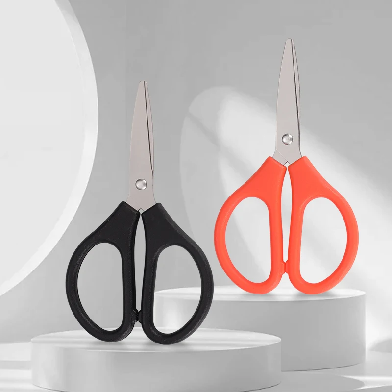 Portable  Steel Scissors Students Paper Thread Cutting  Office Daily Art Paper Knife Pruning