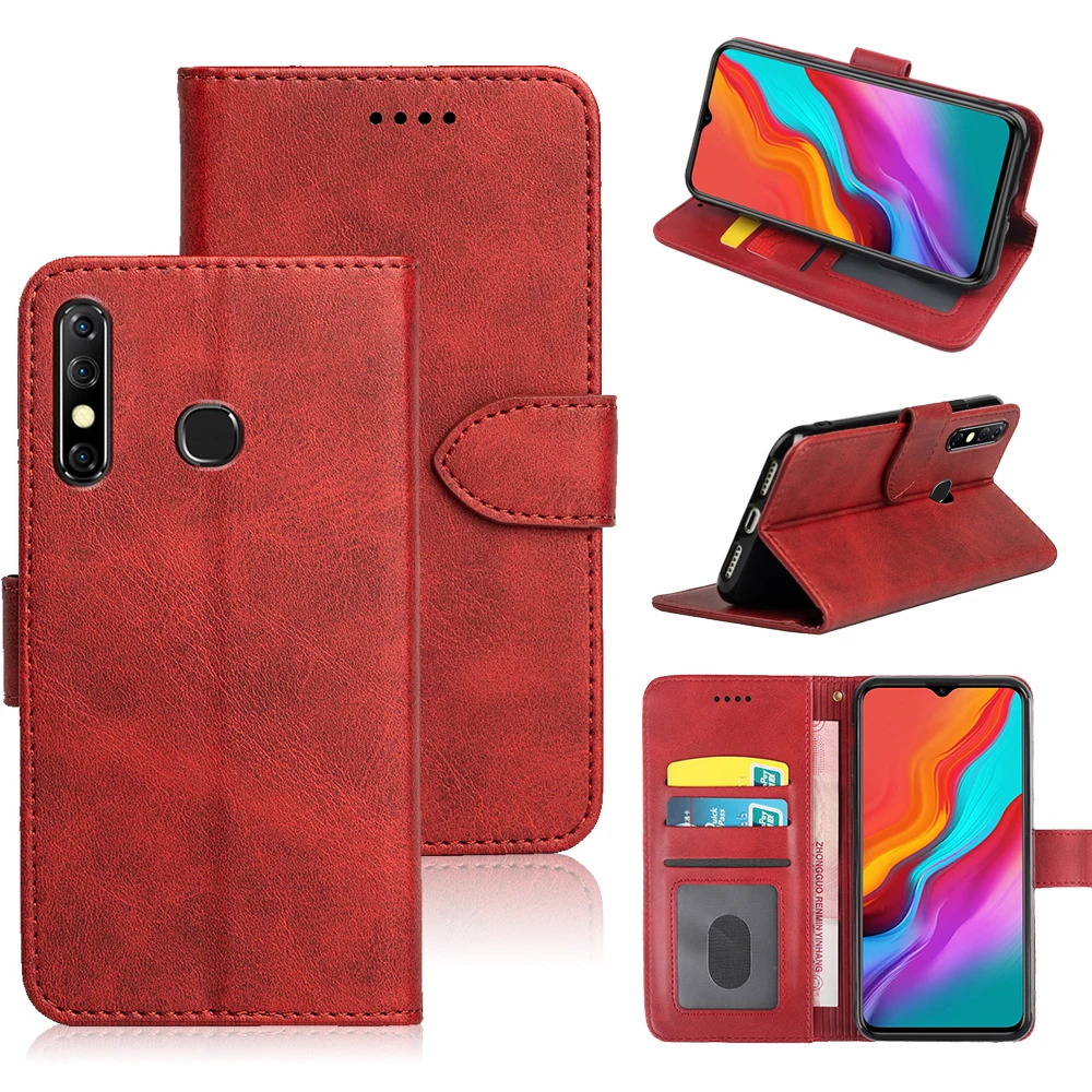  Роскошный деловой кожаный чехол для Infinix Hot 8 7 S4 6 Pro 6X Smart 3 plus 4 2 Note 5 stylus zero