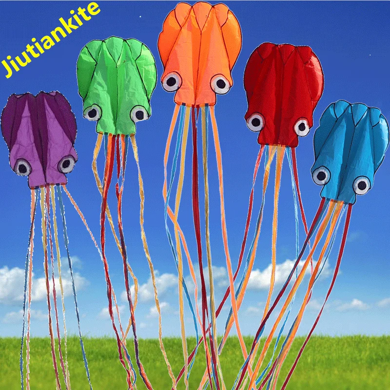 Flying A Toy Kite for children an outdoor inflatable boneless 4-meter soft octopus kite
