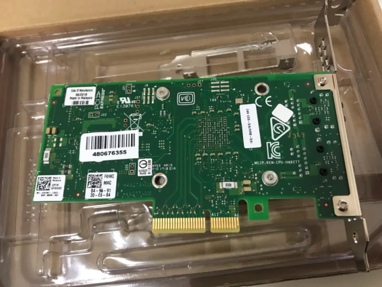  network card brand Dell Intel X550-T2 Dual Port 10 Gigabit Network Interface Card
