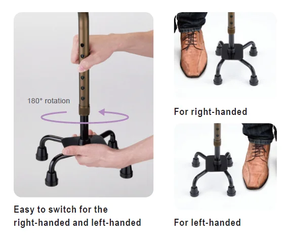 Wholesale high quality assistive devices medical quad cane medicare