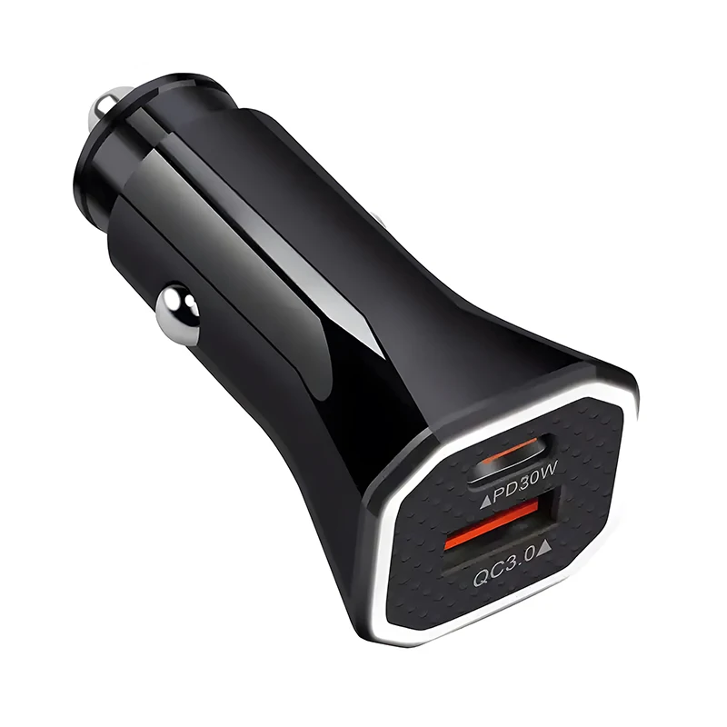 2024 Hot Selling High Quality Mini QC3.0+PD18W Mobile Phone Charger Cheap USB Car Charger for Iphone for Samsung Galaxy