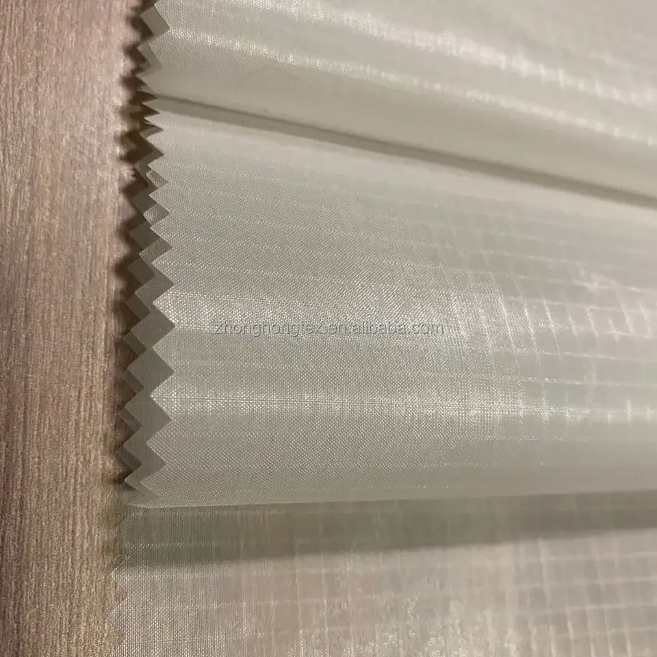 Wholesale High Quality Parachute Paraglider Fabric 30D Nylon 66 Ripstop Fabric 43GSM Double Side Silicone Coated