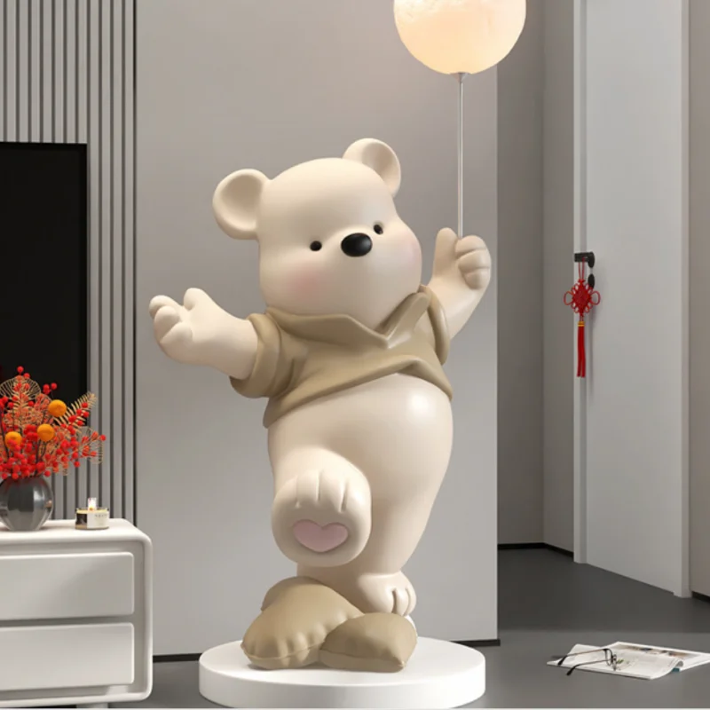 Factory Modern Bear Floor Ornaments Living Room Home Accessories Porch Tv Cabinet Sofa Sculpture Housewarming Gifts