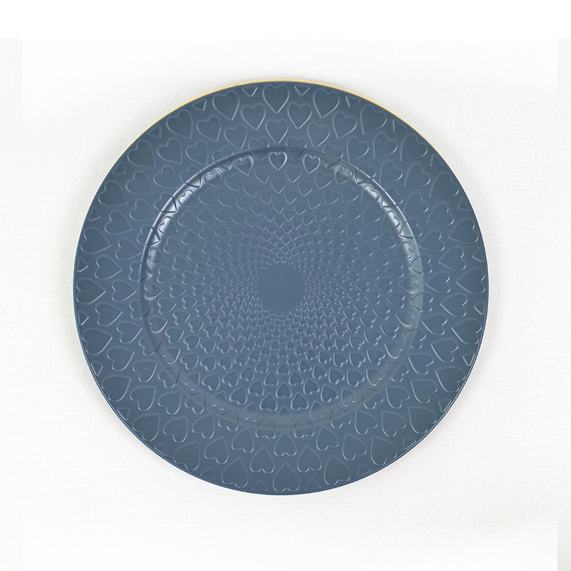 Practical wedding decorative plastic charger plate