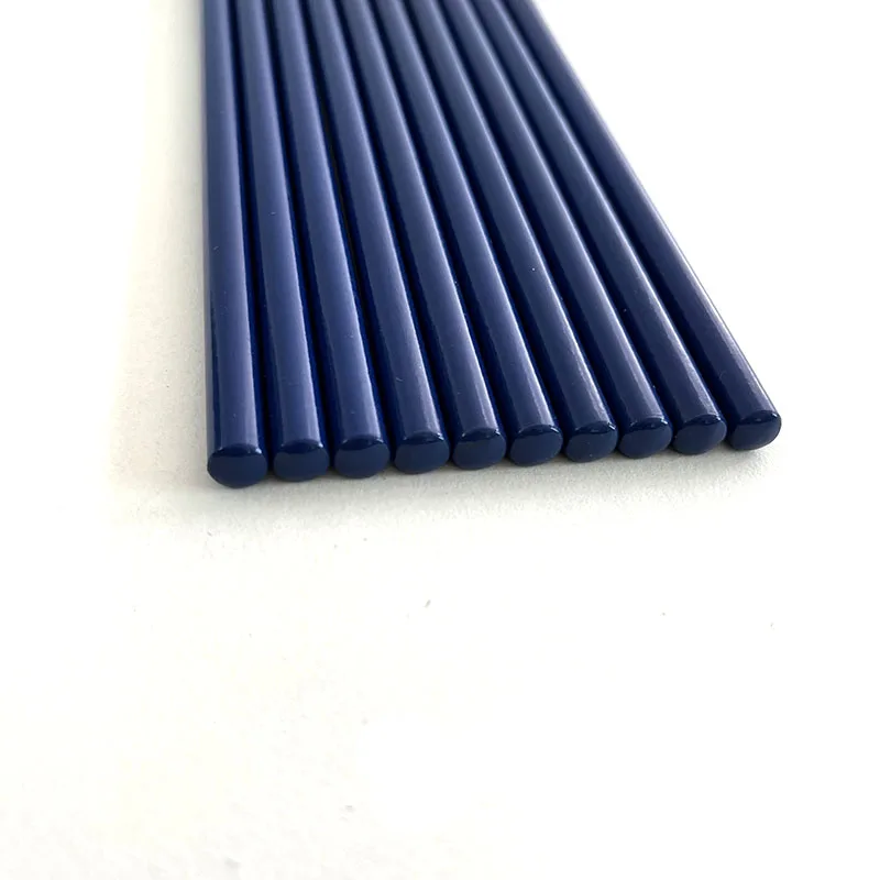 Factory Custom Wooden Pencils Bulk Round Dark Blue Standard Pencils With Dip End Pens And Pencils Stationery