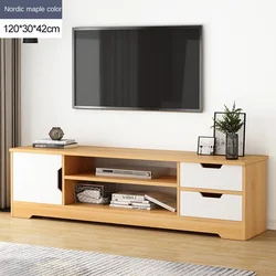 Modern minimalist living room bedroom small apartment simple Nordic TV cabinet coffee table combination set