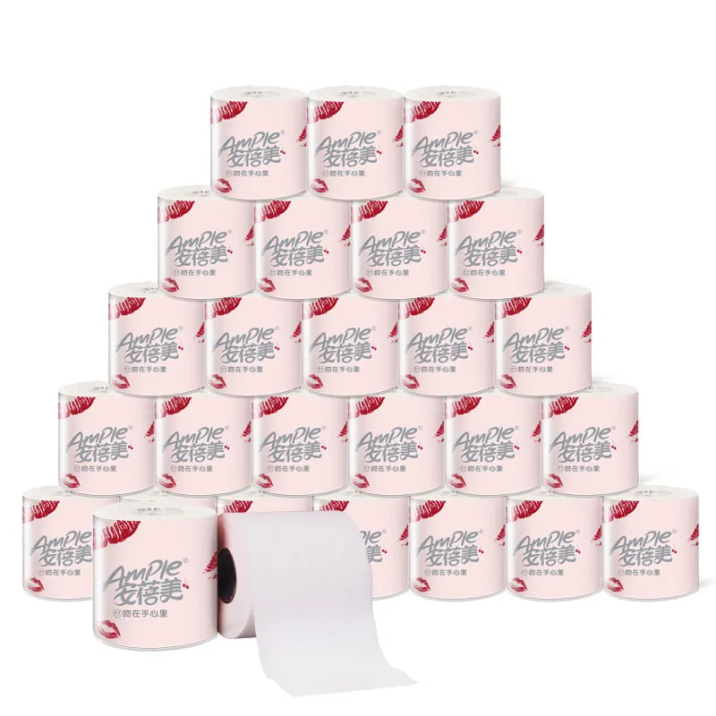 
ECO High absorption toilet tissue rolls OEM with private brand name toilet paper 