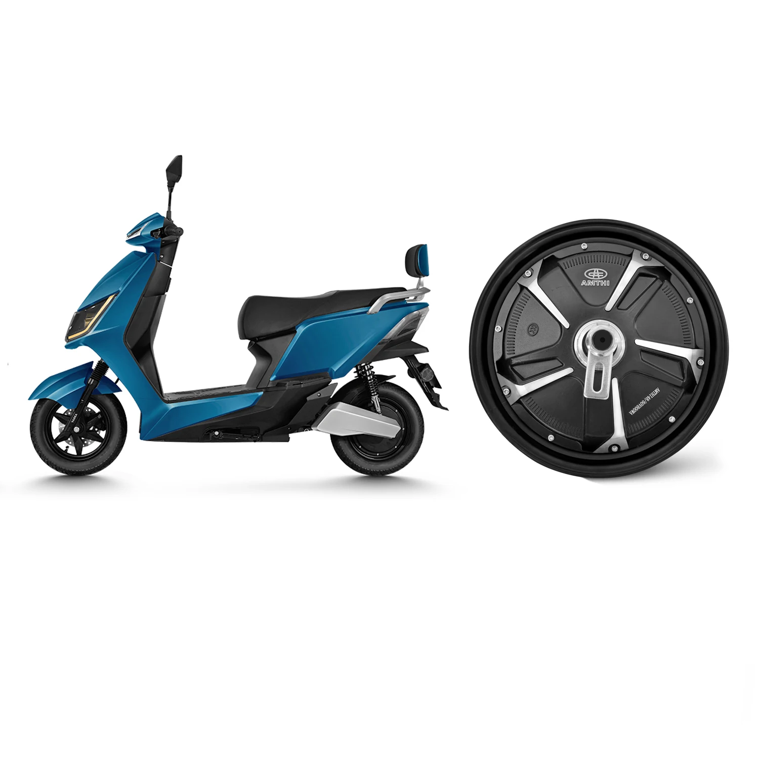 single shaft 10 inch 12 inch brushless dc 10000w 15kw wheel hub motor