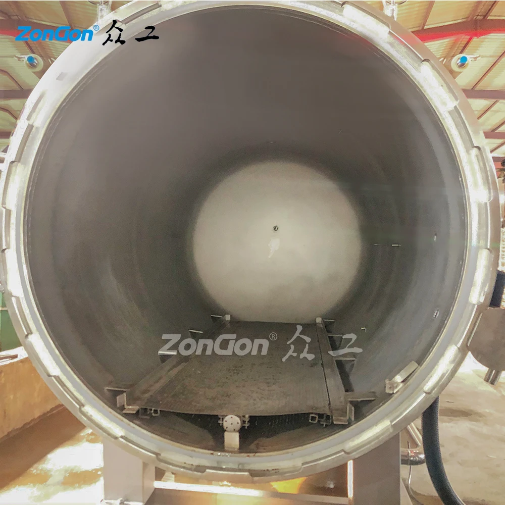 Horizontal Autoclave Steam Sterilizer Autoclave For Glass Bottle  Retort Machine