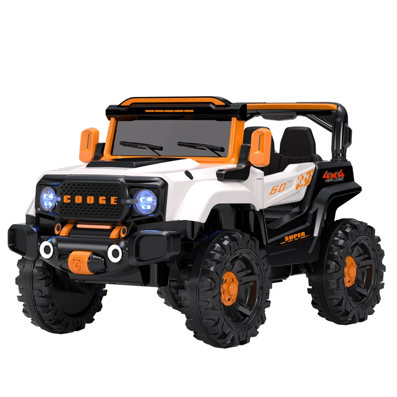 Four Drive 6V/7A Battery 2 Seats Electric Car Kids Off Road Children Baby Toy Car Ride on Car for Kids to Drive Remote Control.