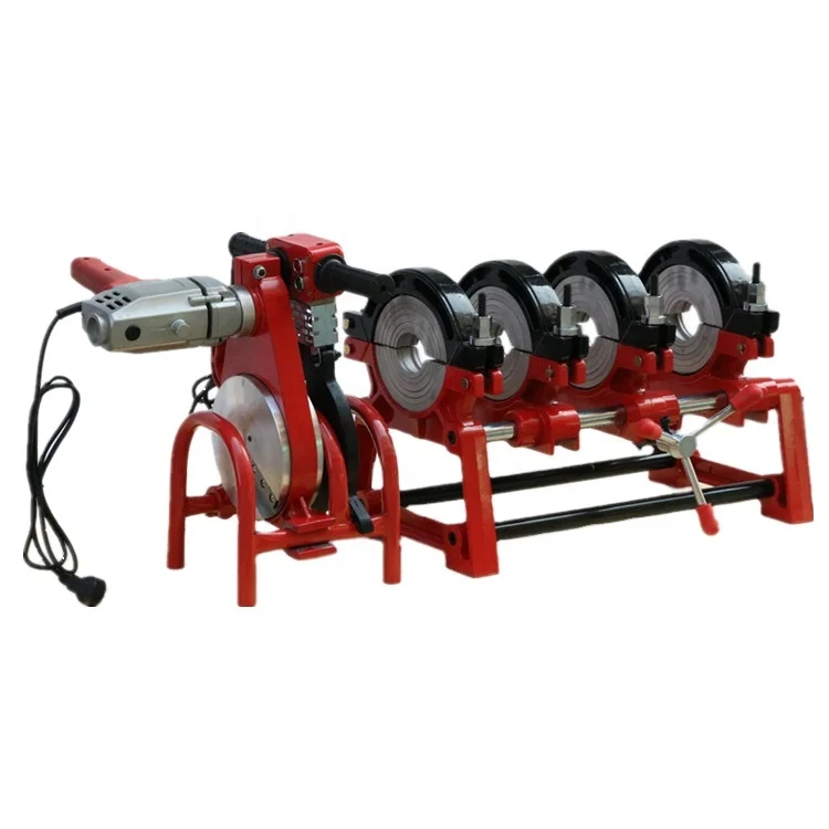 63-160mm Plastic PE Pipe Four Clamps Manual Butt Fusion Welding Machine