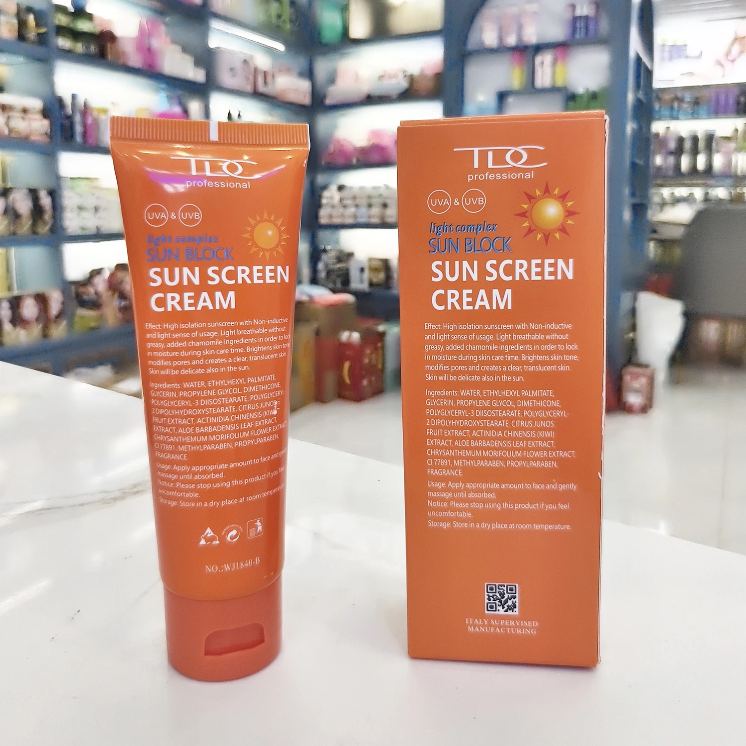 Hot Selling Lasting  Natural Whitening Spf 90 PA+++ Sunblock Sunscreen Cream Skin Care Nourishing Preventing Skin Cream