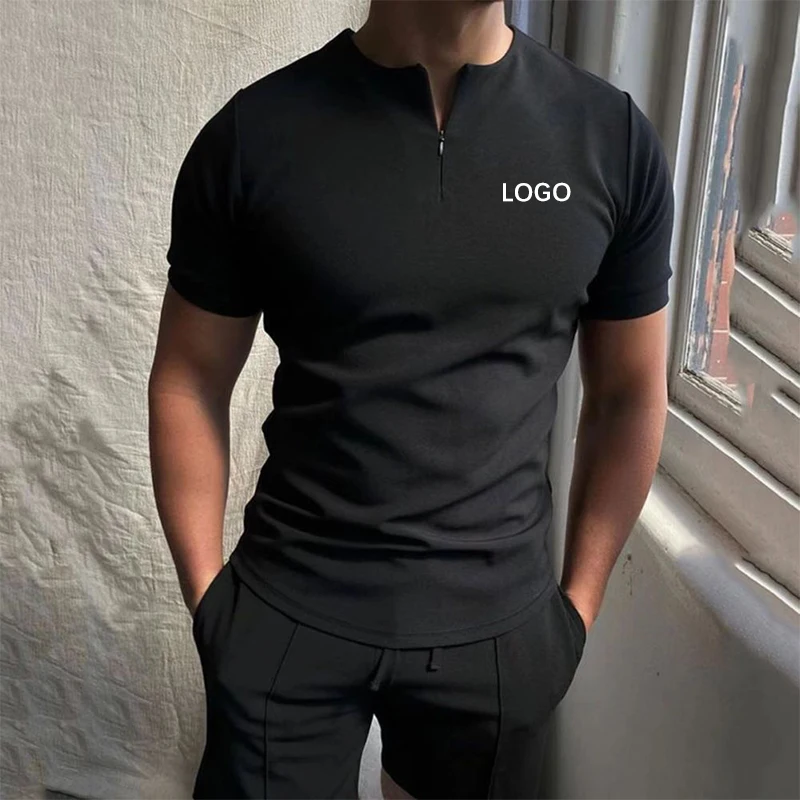 Summer Sportswear Clothes Men Short Set Joggers Pants Two Piece Pants Set Men Polo Shirt And Shorts Mens Track Suit