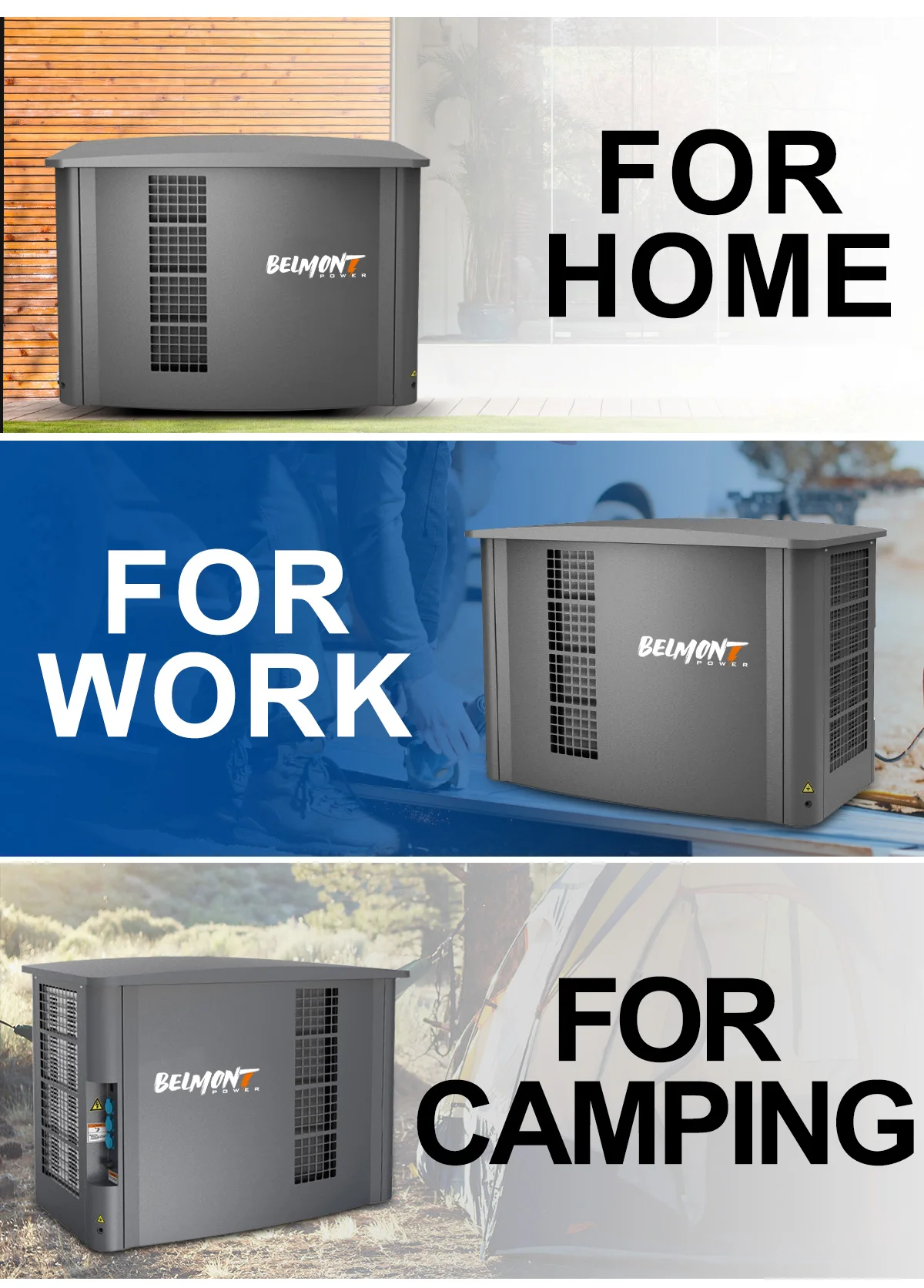 5.5kw 6kw 230v 400v 20kva 25kva 36kva 20kw 22kw 23kw 300kva Home Standby Powered Inverter Electric Home Natural Gas Generator