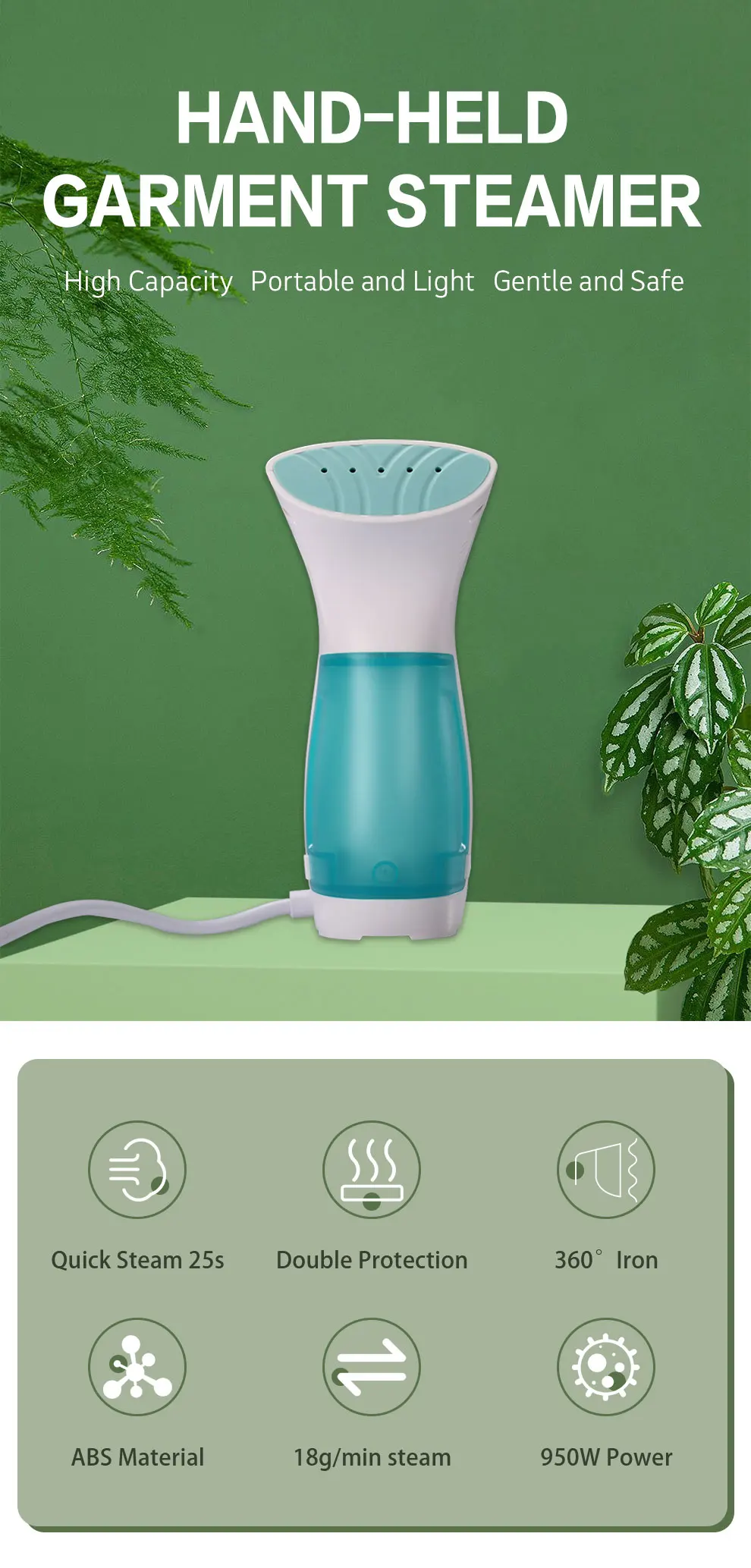 120ML Professional Clothing Iron Easy to Operate and Carry Suitable for Travel