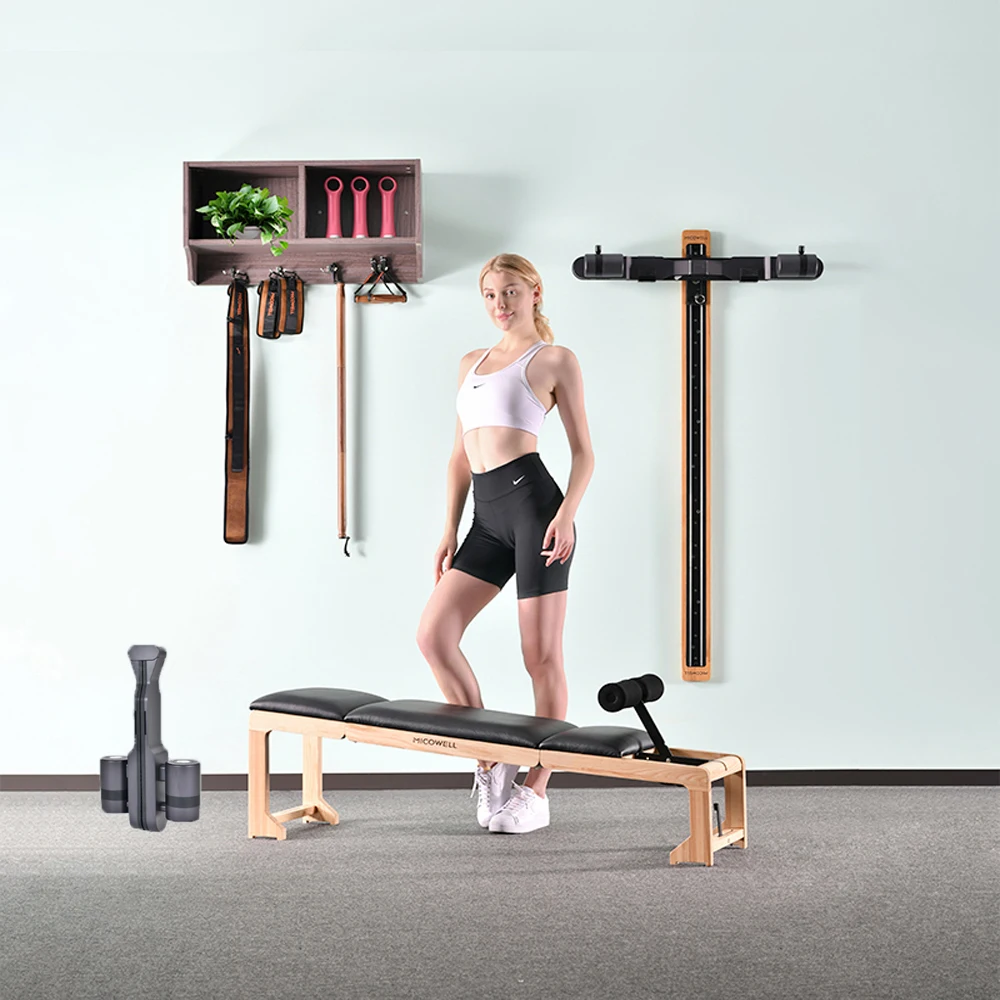 Home gym equipment squat training with hip thrust