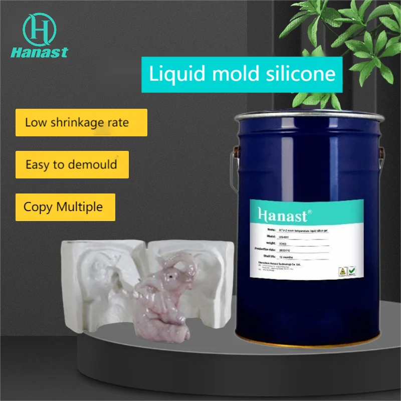 Factory Price Liquid mould making silicone rubber for casting mold reproducing and replicating RTV2 silicone liquid