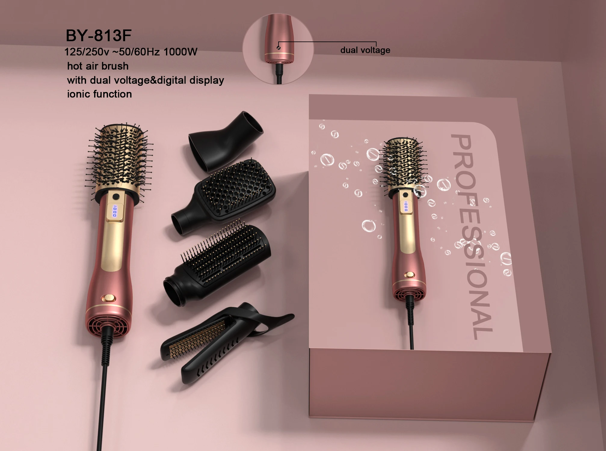 5 in1 hair dryer styler power cord hot air brush comb professional electric hair straightener 1 review 3 buyers