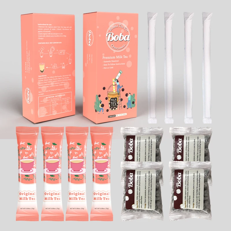 Хороший вкус DIY Tapioca жемчуг мгновенный Boba чай оригинальный с соломинкой поставка