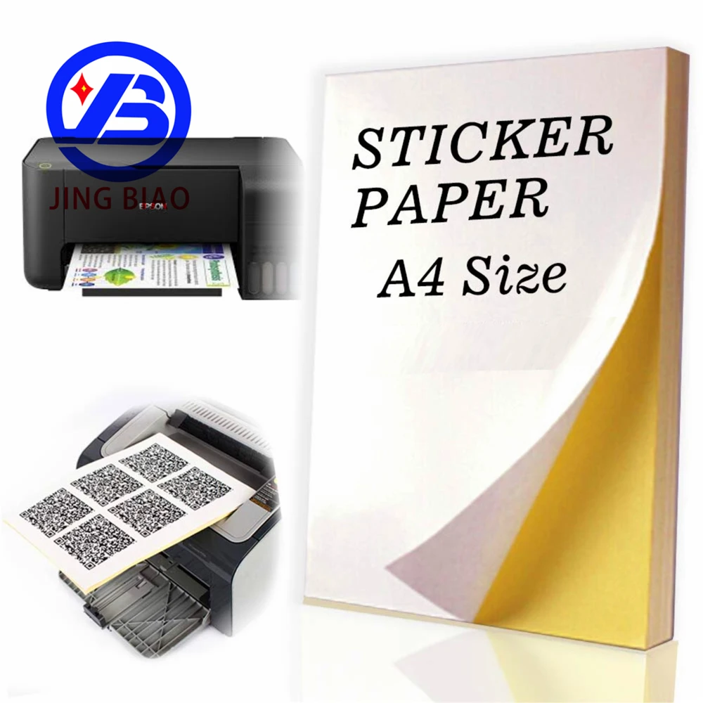 Manufacture A4 Paper 80 gsm Waterproof Glossy Self Adhesive Sticker Paper A4 Paper Wholesale From China