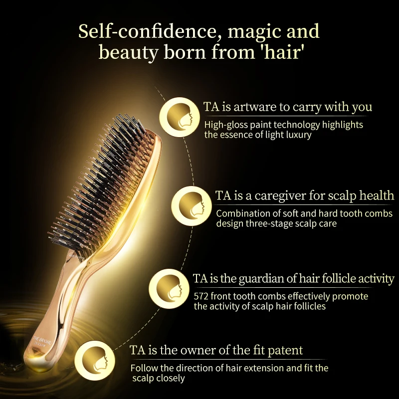 
Competitive Price Portable Phototherapy Health Massage Comb ABS Resin 165g 