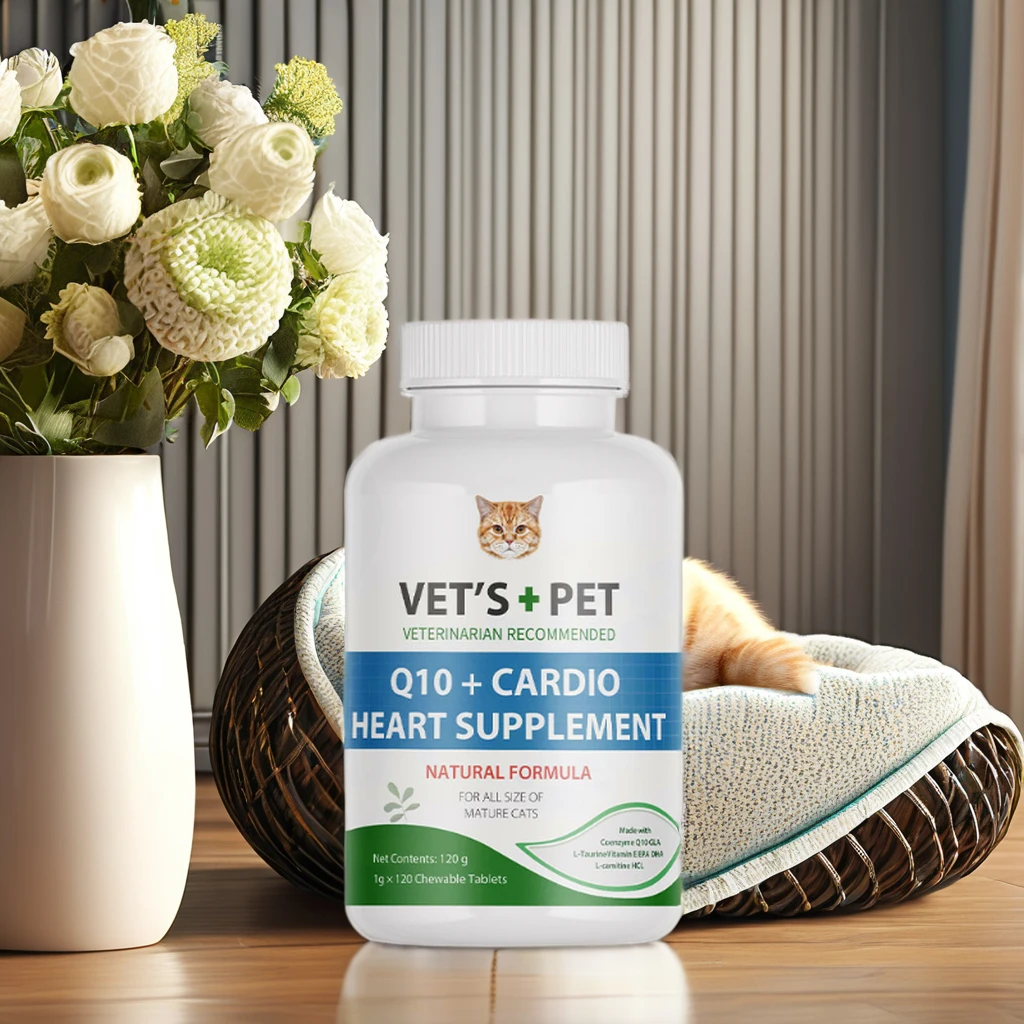 Turkey Tuna Chicken Flavored Heart Supplement Tablets for Cats Dogs Flea Control Eye Care Pest Management for Fish Health Care