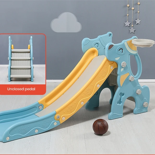 Оптовая продажа на заказ детский пластиковый игровой домик горка для детского сада