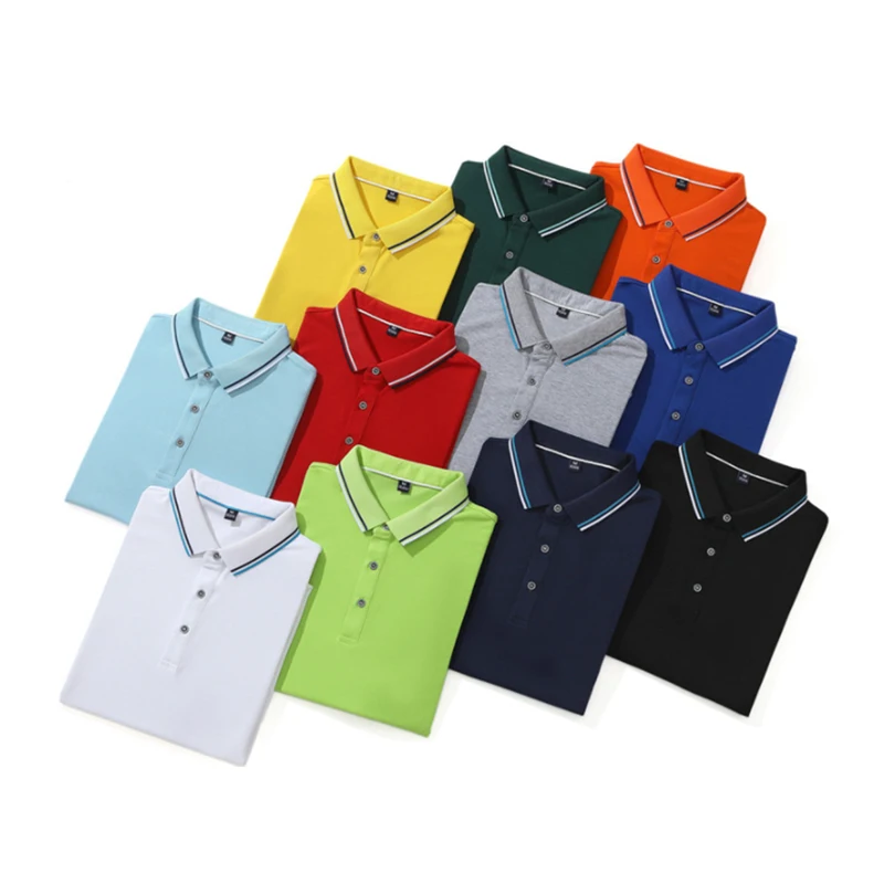 Оптовая продажа, тянущиеся Модные мужские футболки для гольфа в клетку, рубашка-поло с короткими рукавами и вышивкой на заказ