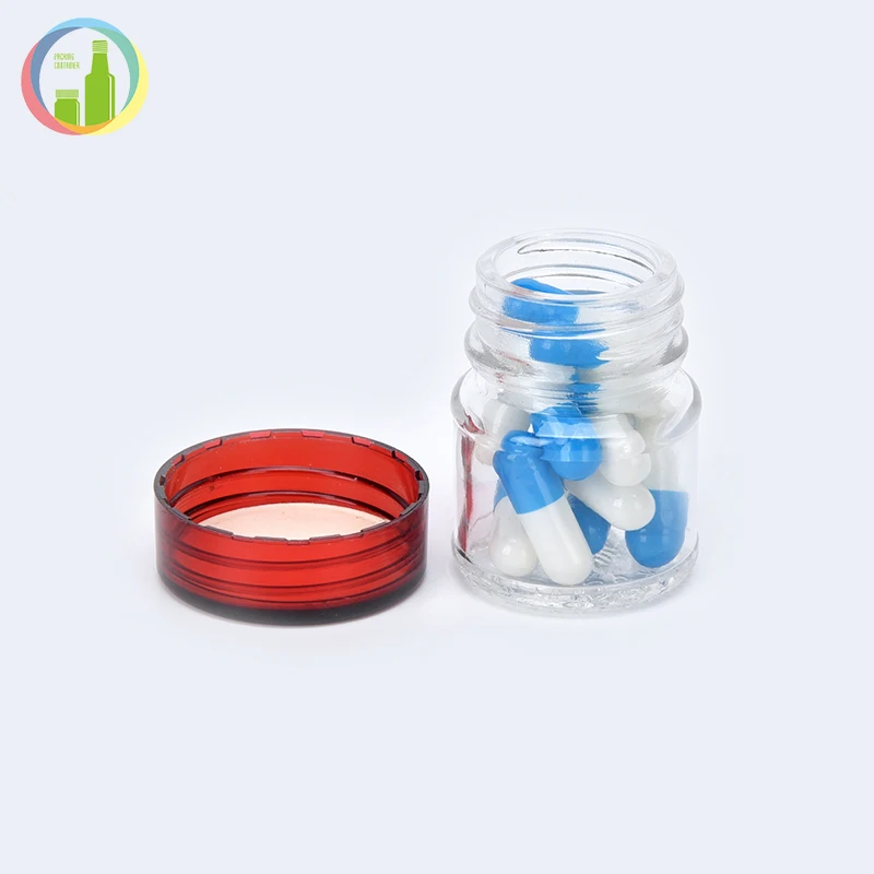 
Portable supplement container mini pill plastic capsule containers 