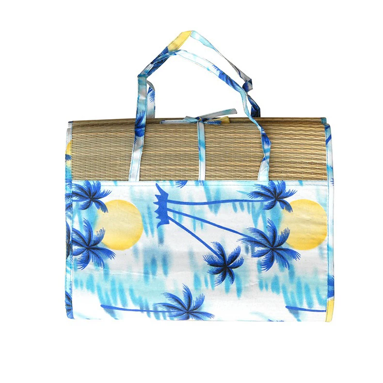Custom Portable Straw Beach Pad Summer Sleeping Mat