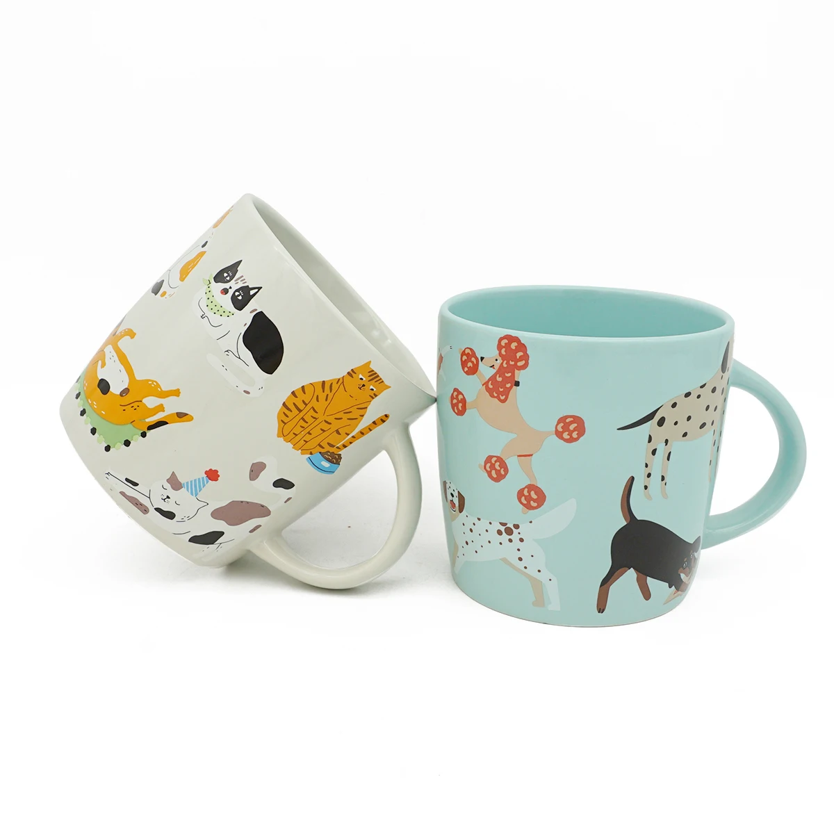 Promotional Gift 15oz Signature butterfly Life Pattern Coffee Office Ceramic Mugs With Animal Design