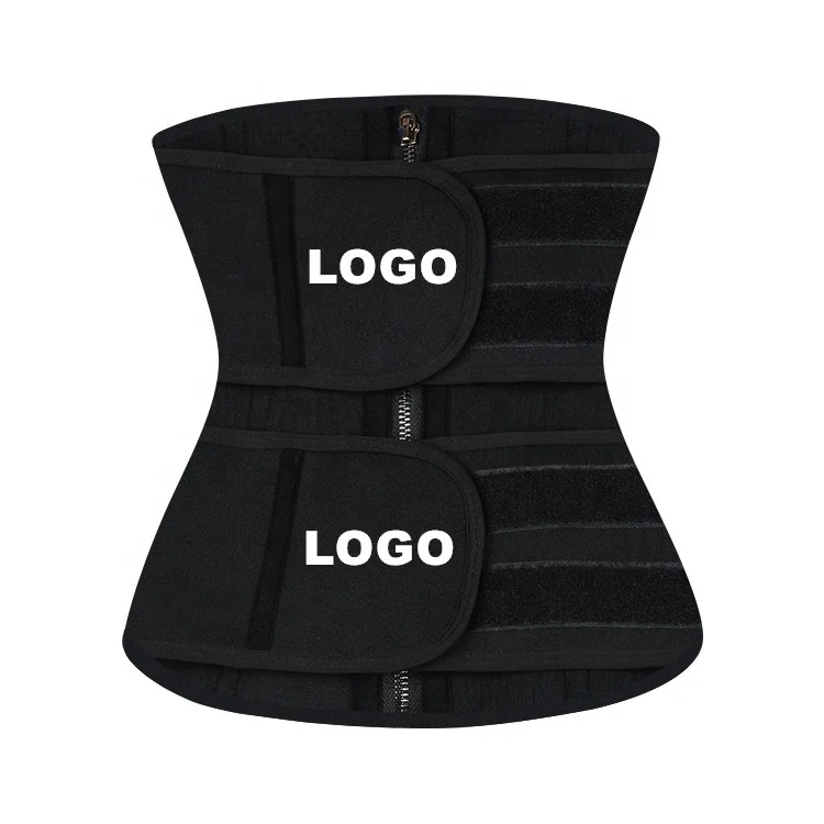 Wholesale Private Label Custom Logo 6XL Tummy Shaper Black Neoprene Waist Trainer women Belt 8019
