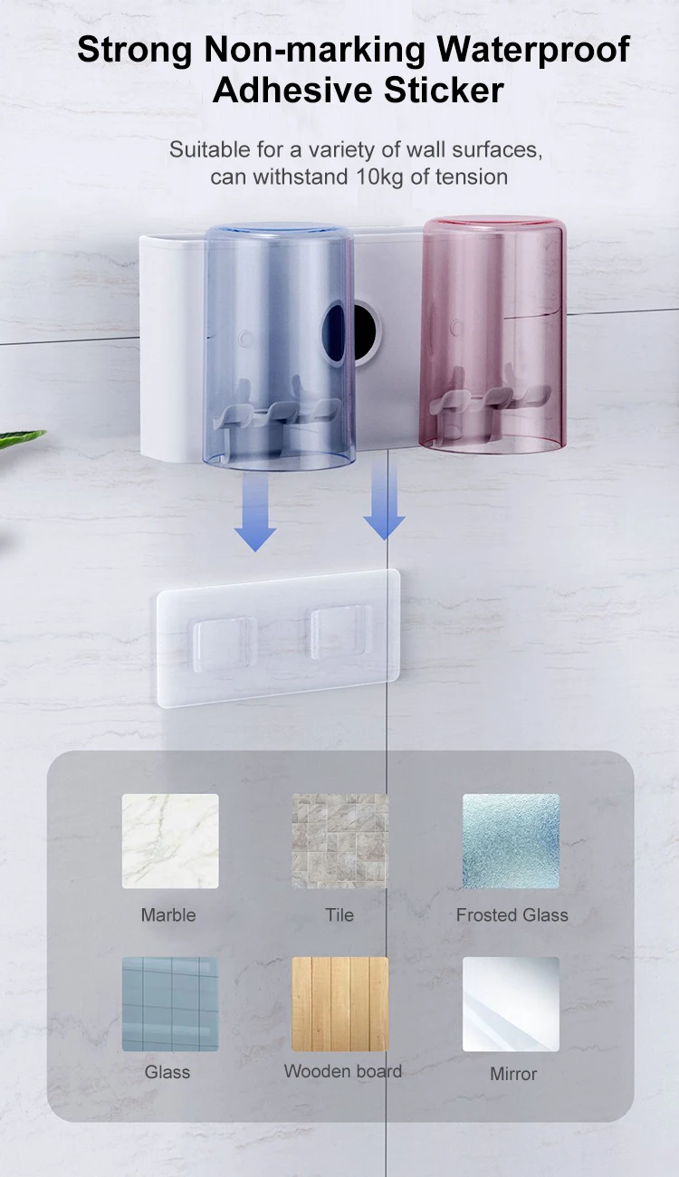 UVC Light Sterilizer Toothbrush With Cup UV Toothbrush Sterilizer Holder Wall Mounted