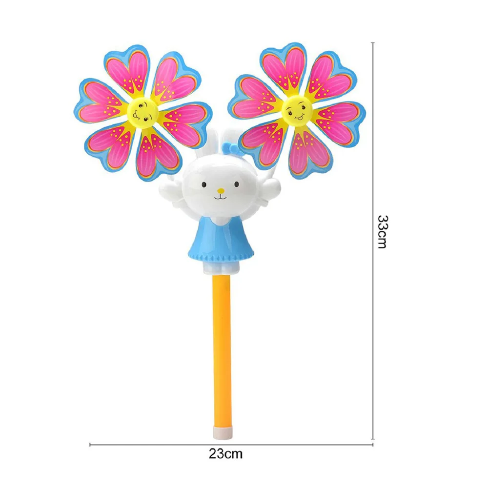 Цветные пластиковые погремушки в форме кролика в форме цветка, игрушки для детей