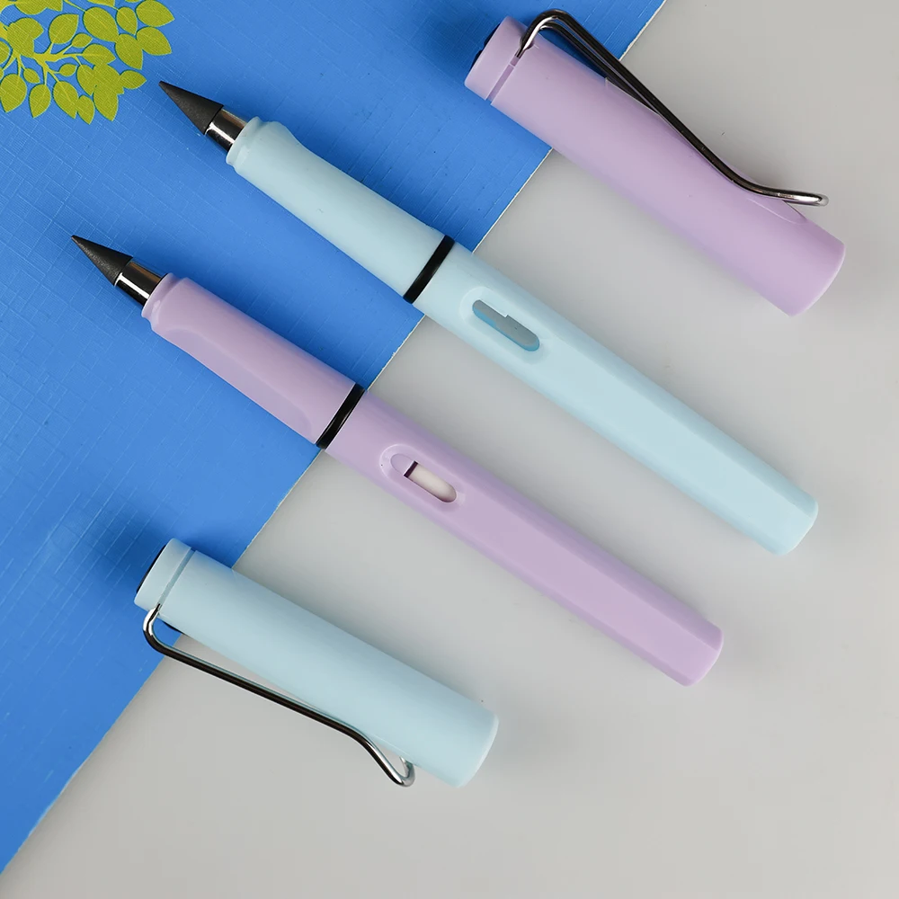 GemFully  plastic pencil inkless coloured pencil with eraser