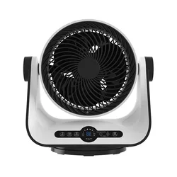 Циркуляция воздуха смарт-тихий 3D Осциллирующий 8 дюймов таймер на включения/выключения светодиодный дисплей 4 Режим ветра 28w Крытый бытовой электрический вентилятор